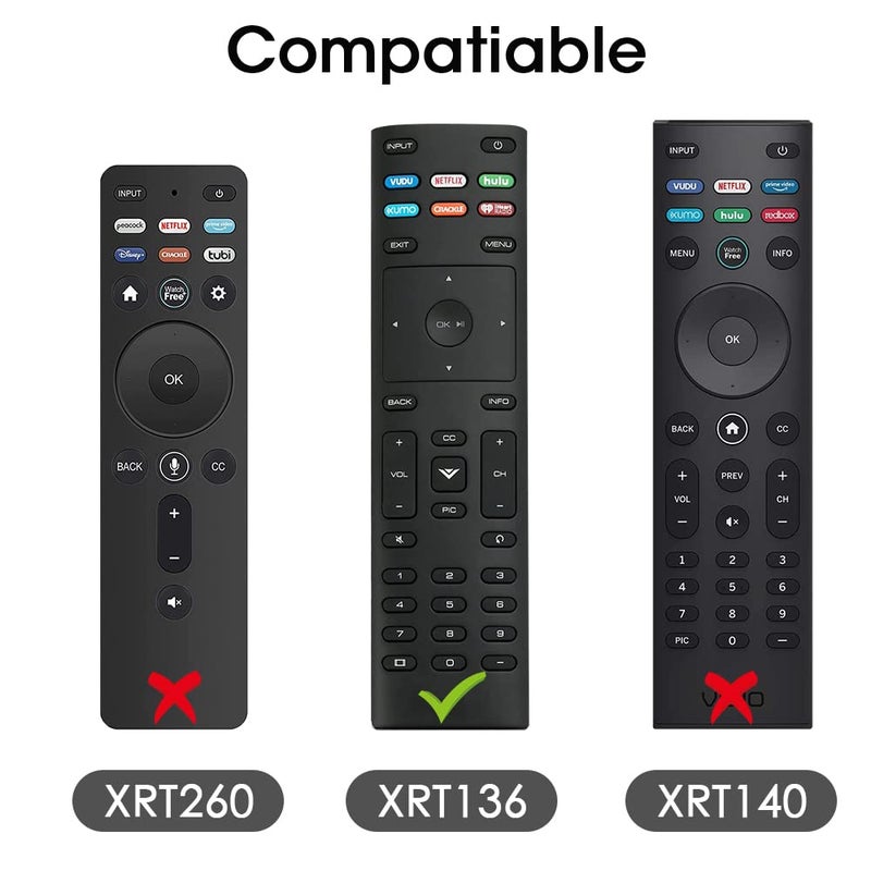 Oyrlize 2 Pack Silicone Protective Case Cover for New XRT136 Vizio Smart LCD LED TV, Shockproof Vizio Remote Replacement Case, Soft Durable Remote Bumper Back Covers - Glowblue+Glowgreen - Image 2